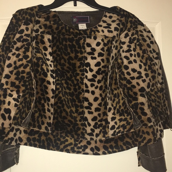 Faux leather girls jacket - Picture 4 of 4